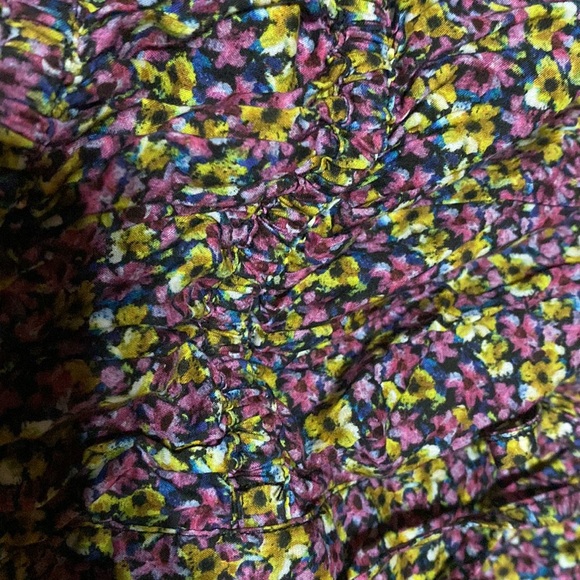 J. Crew Cinched Waist, Cotton Floral Top Liberty Busy Izzy Print - size 6 - Picture 4 of 9